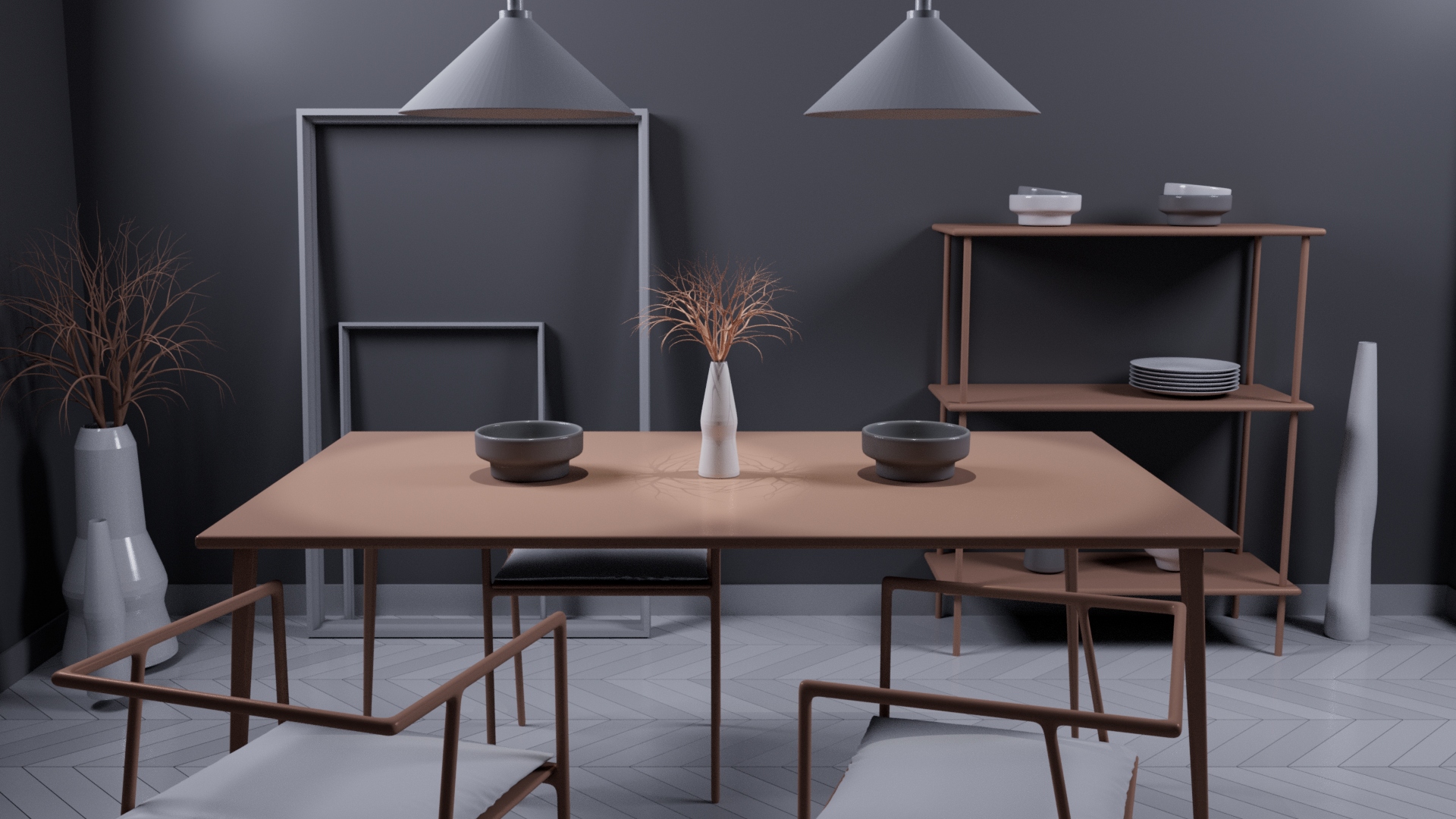 Dining Room Lighting Shot 1